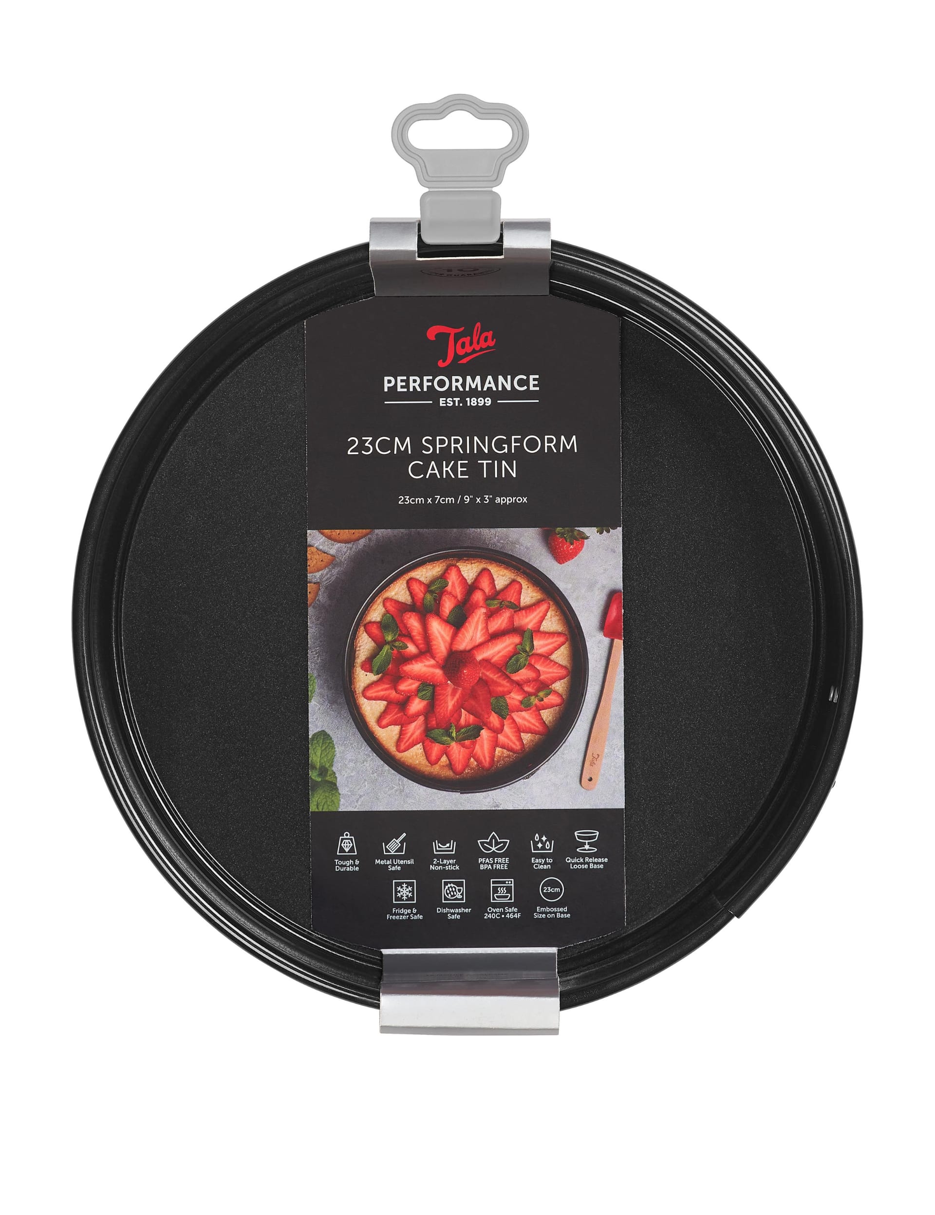 Tala 23cm aluminium cake pan with springform, imported from the UK