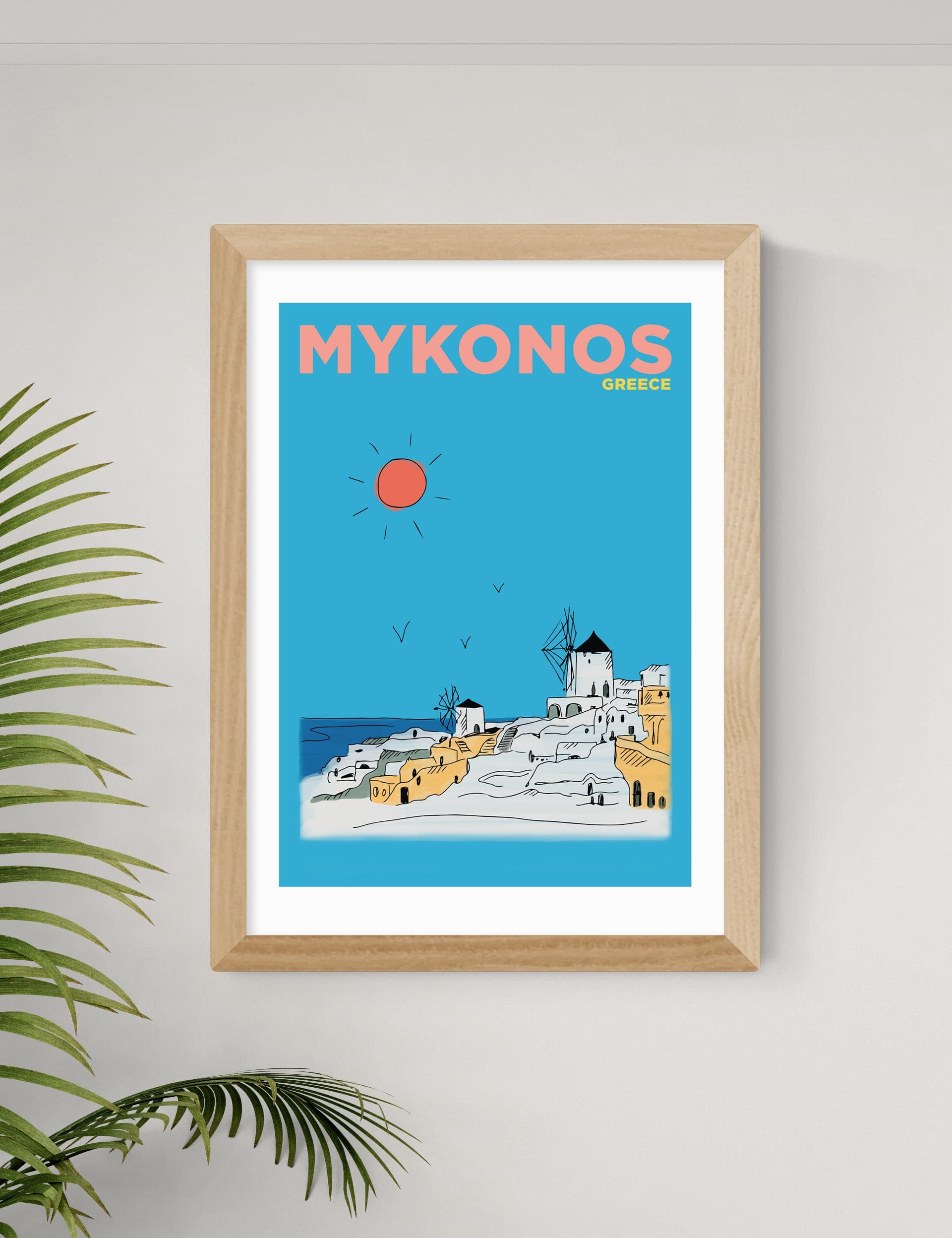 East End Prints Mykonos Greece Framed Art
