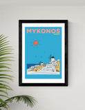 East End Prints Mykonos Greece Framed Art