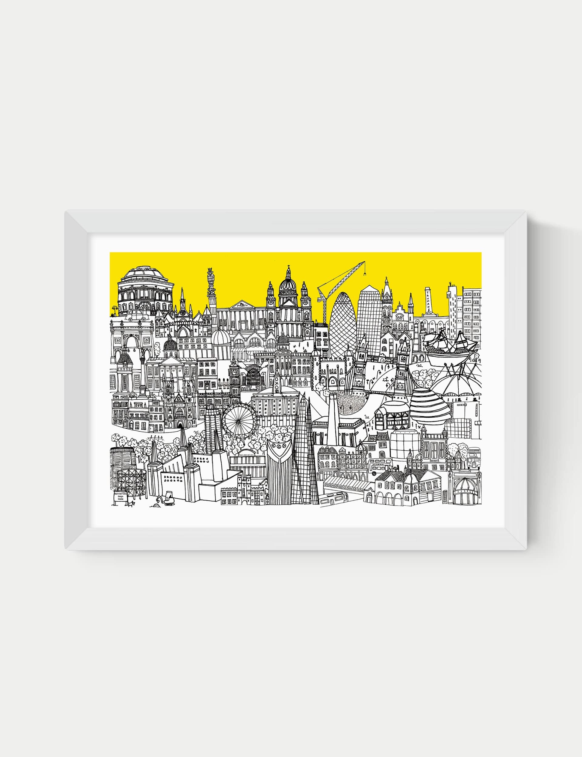 East End Prints London Jungle framed art (British brand)
