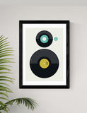 East End Prints LPvsEP Framed Art Print