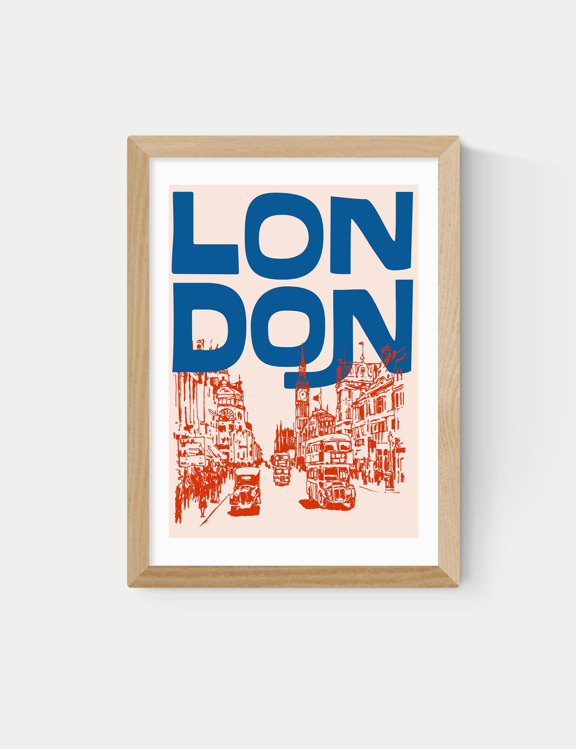 East End Prints London City Framed Art Print