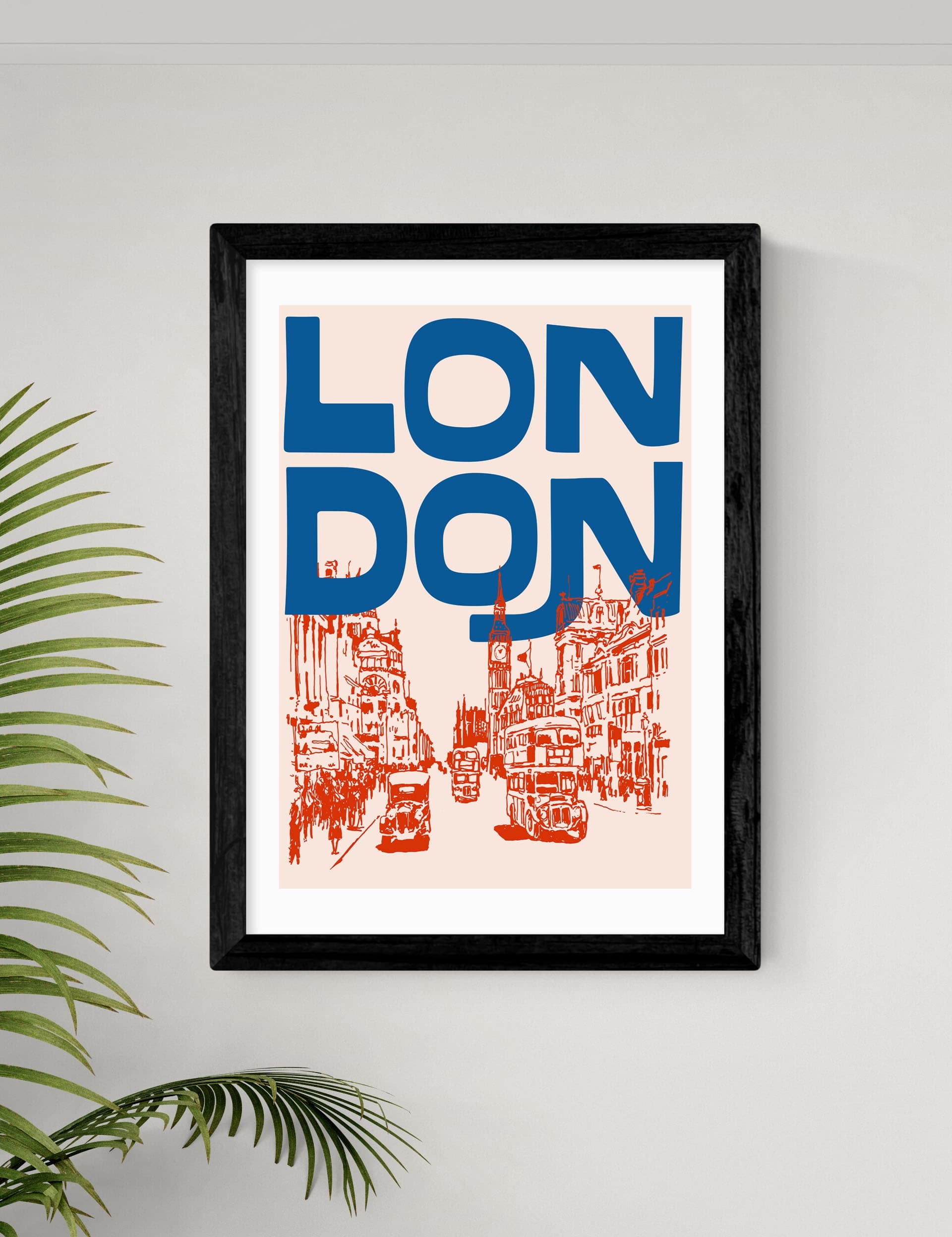 East End Prints London city framed art print multiple sizes, imported from the UK