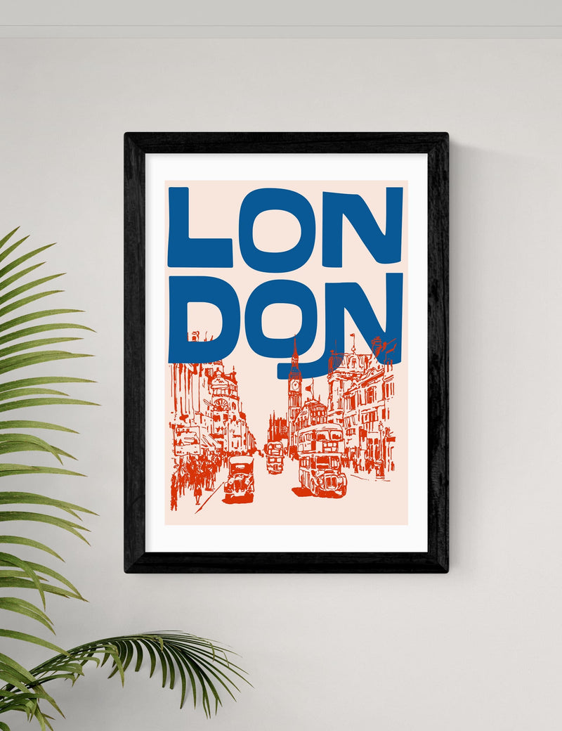East End Prints London city framed art print multiple sizes, imported from the UK