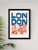 East End Prints London city framed art print multiple sizes, imported from the UK
