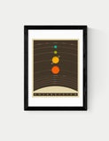 East End Prints Solar System framed art print - British product