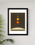East End Prints Solar System framed art print - British product