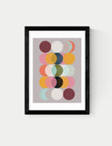 East End Prints Moods and Moons framed art print - British product