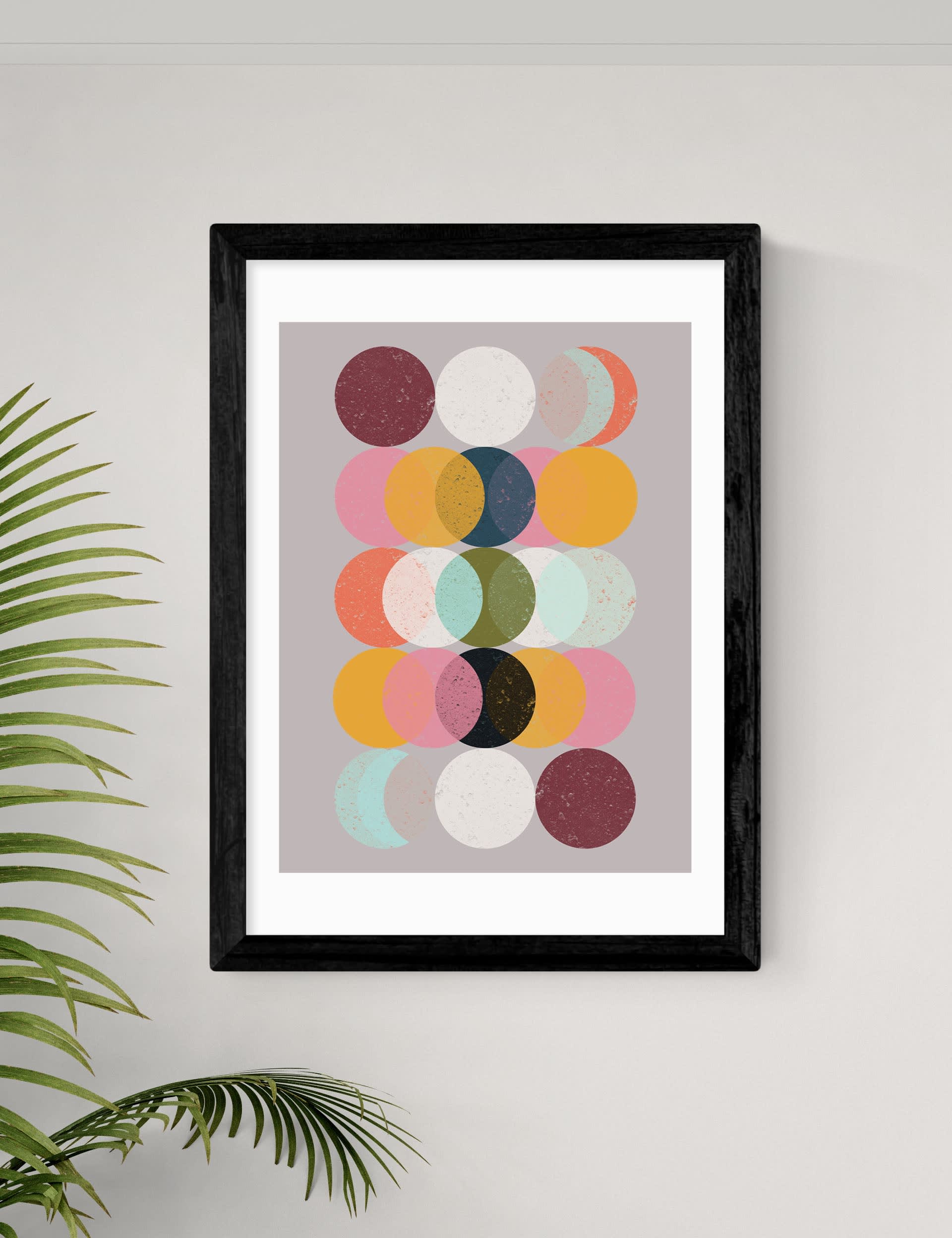 East End Prints Moods and Moons framed art print - British product