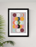 East End Prints Moods and Moons framed art print - British product