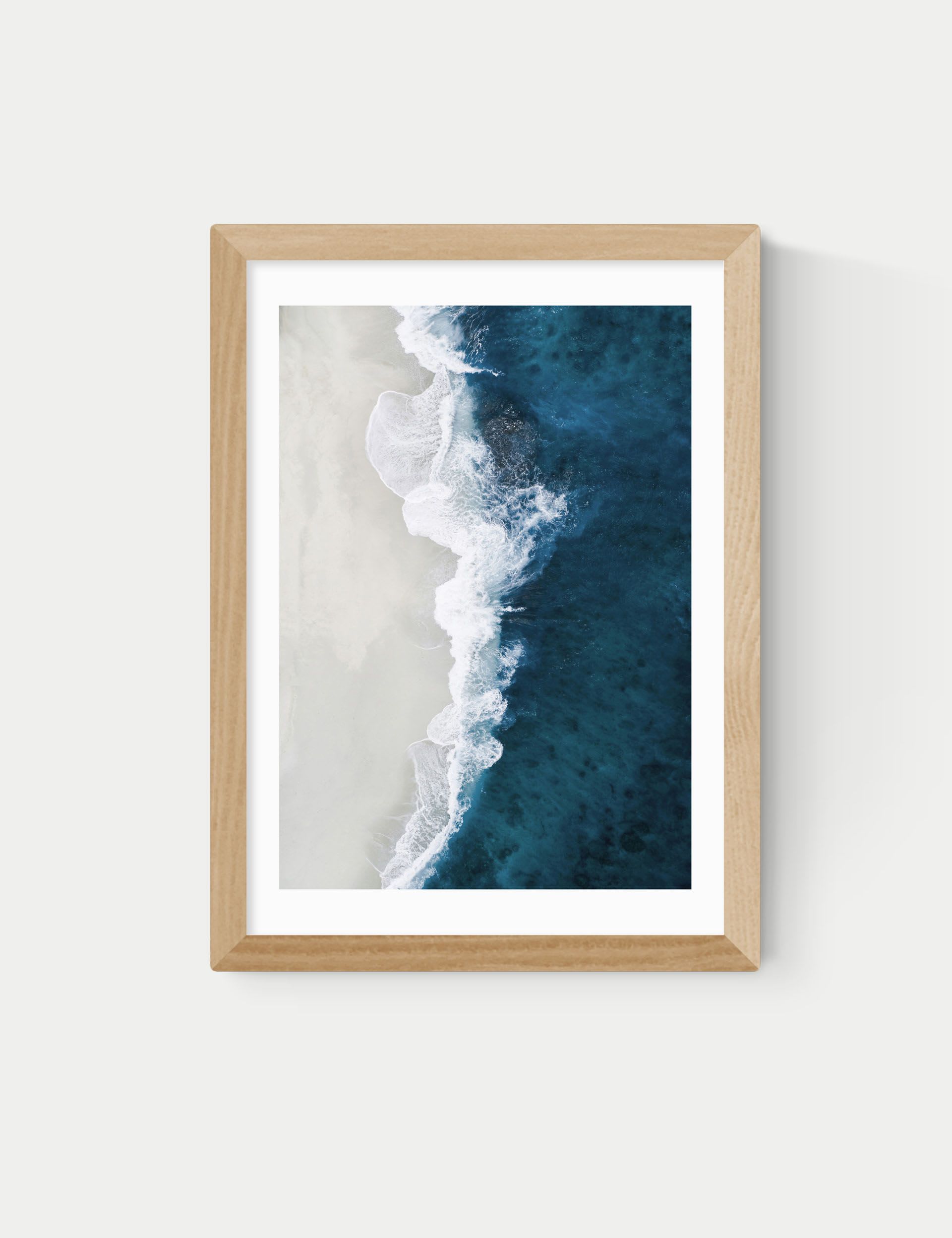 East End Prints Ocean Aerial Framed Art Print