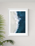 East End Prints Ocean Aerial framed art print, UK version