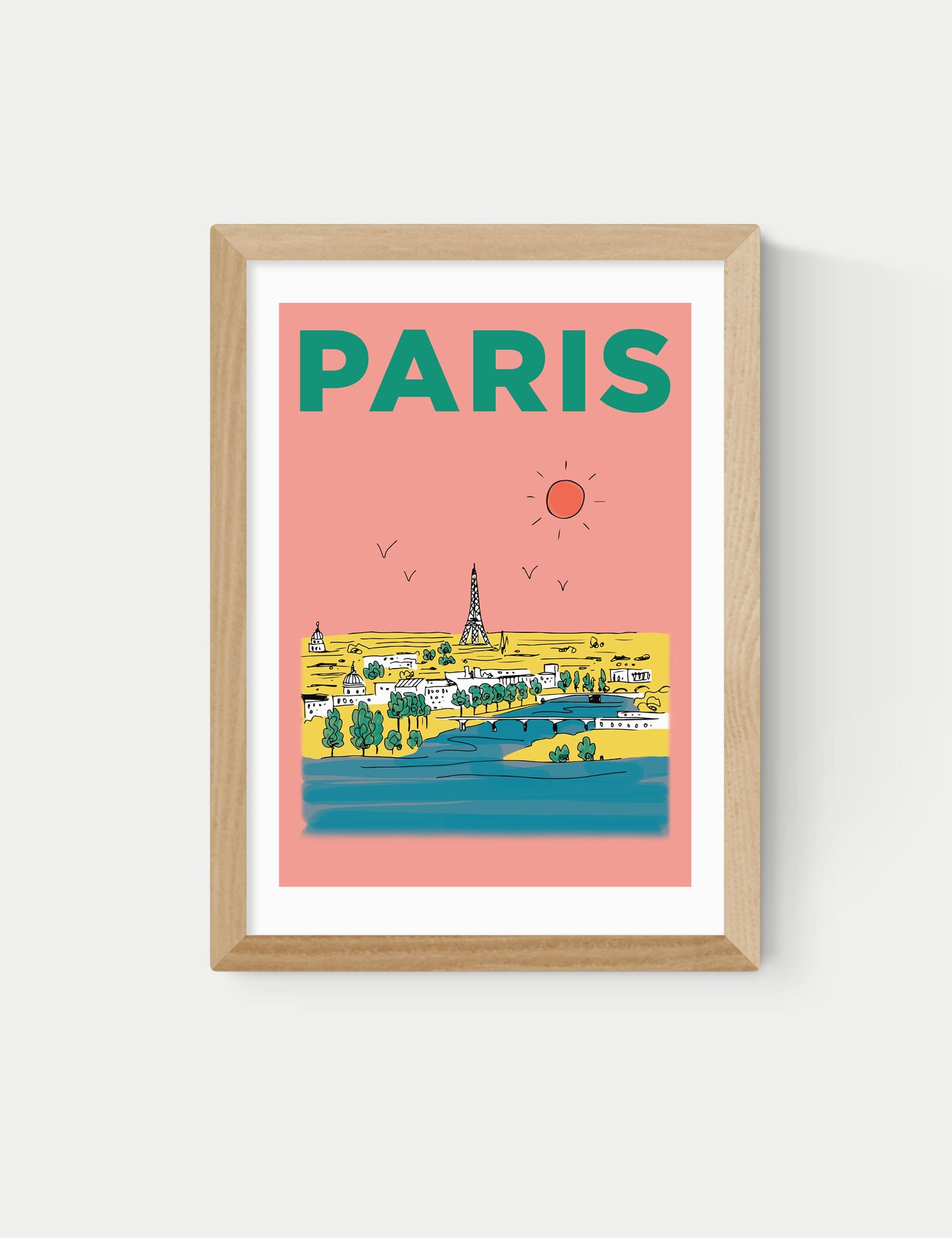 East End Prints framed art print Paris France Eiffel Tower (British brand)