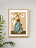 East End Prints Party Floral Pottery framed print - British product
