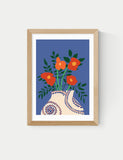 East End Prints framed poppy art print by Sifa Mustafa, UK version