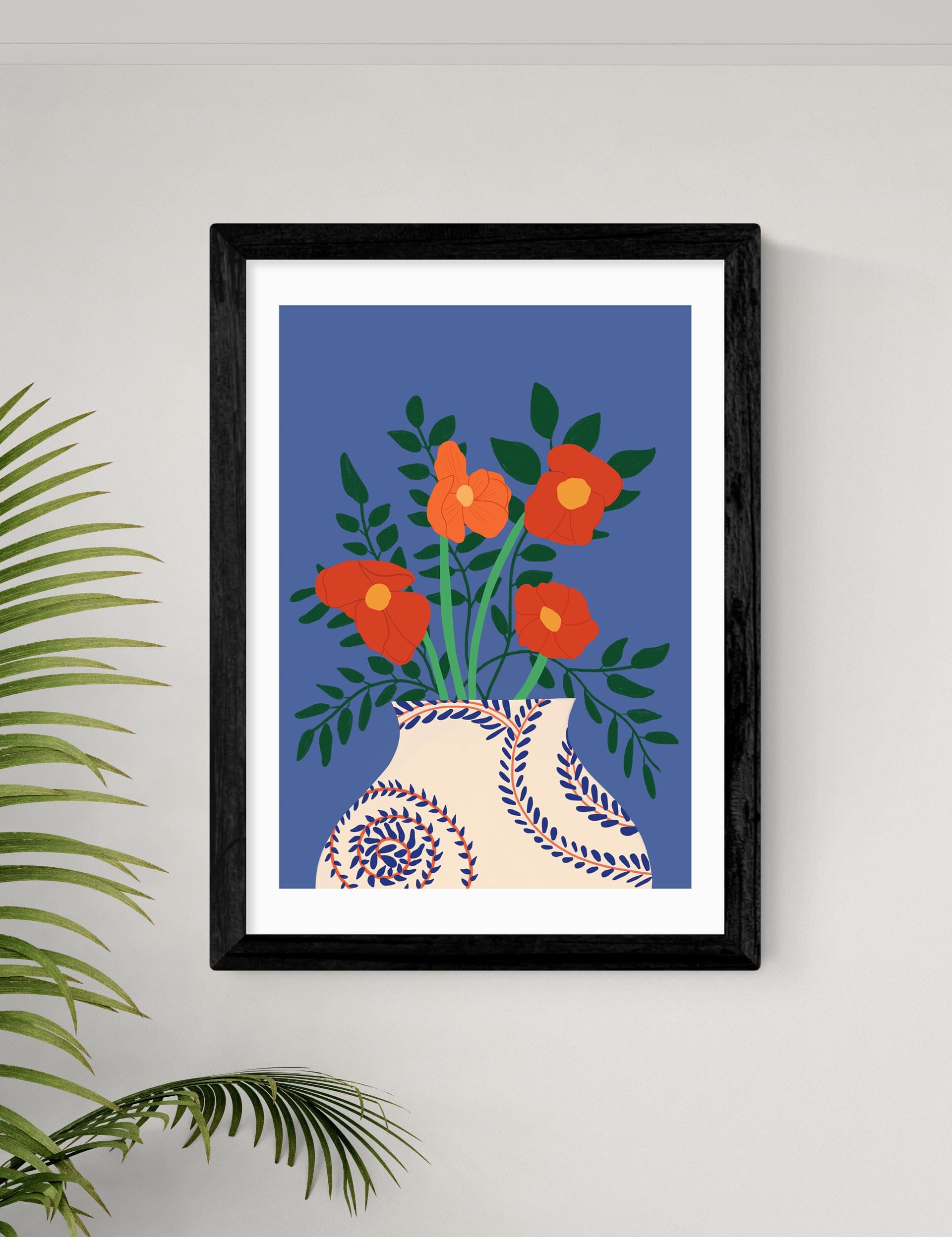 East End Prints Poppy Framed Art Print