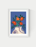 East End Prints framed poppy art print by Sifa Mustafa, UK version