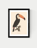 East End Prints Toucan framed art by Aster - British product