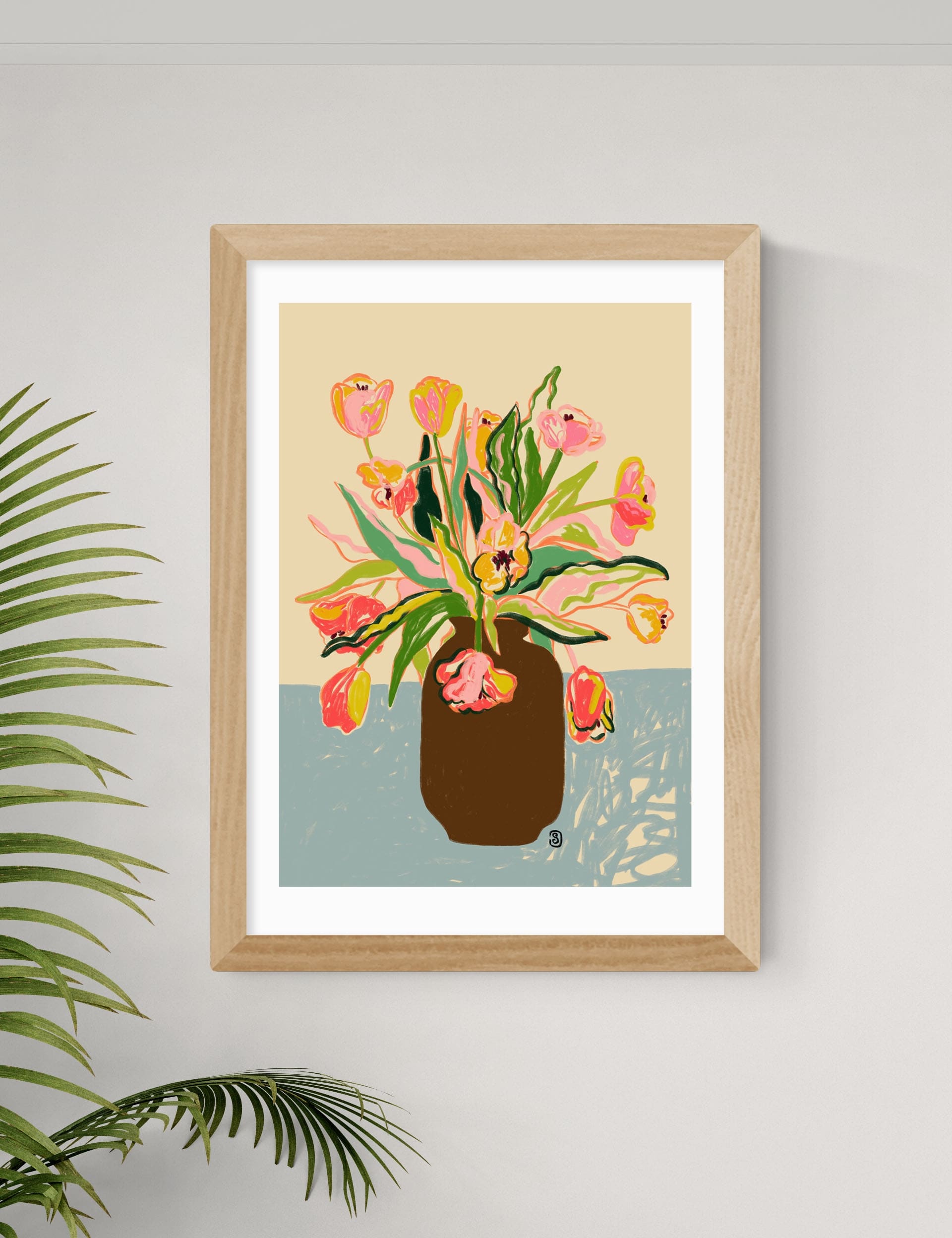 East End Prints Tulips Framed Art Print