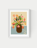 East End Prints framed tulips art print, UK version