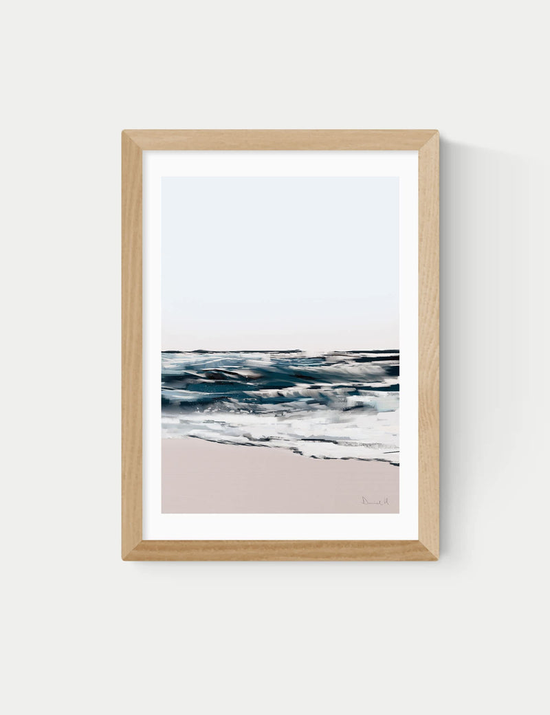 East End Prints Seashore framed art print, imported from the UK
