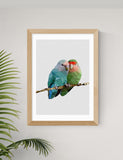 East End Prints Two Love Birds Framed Art