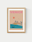 East End Prints framed Venice Italy art print, imported from the UK