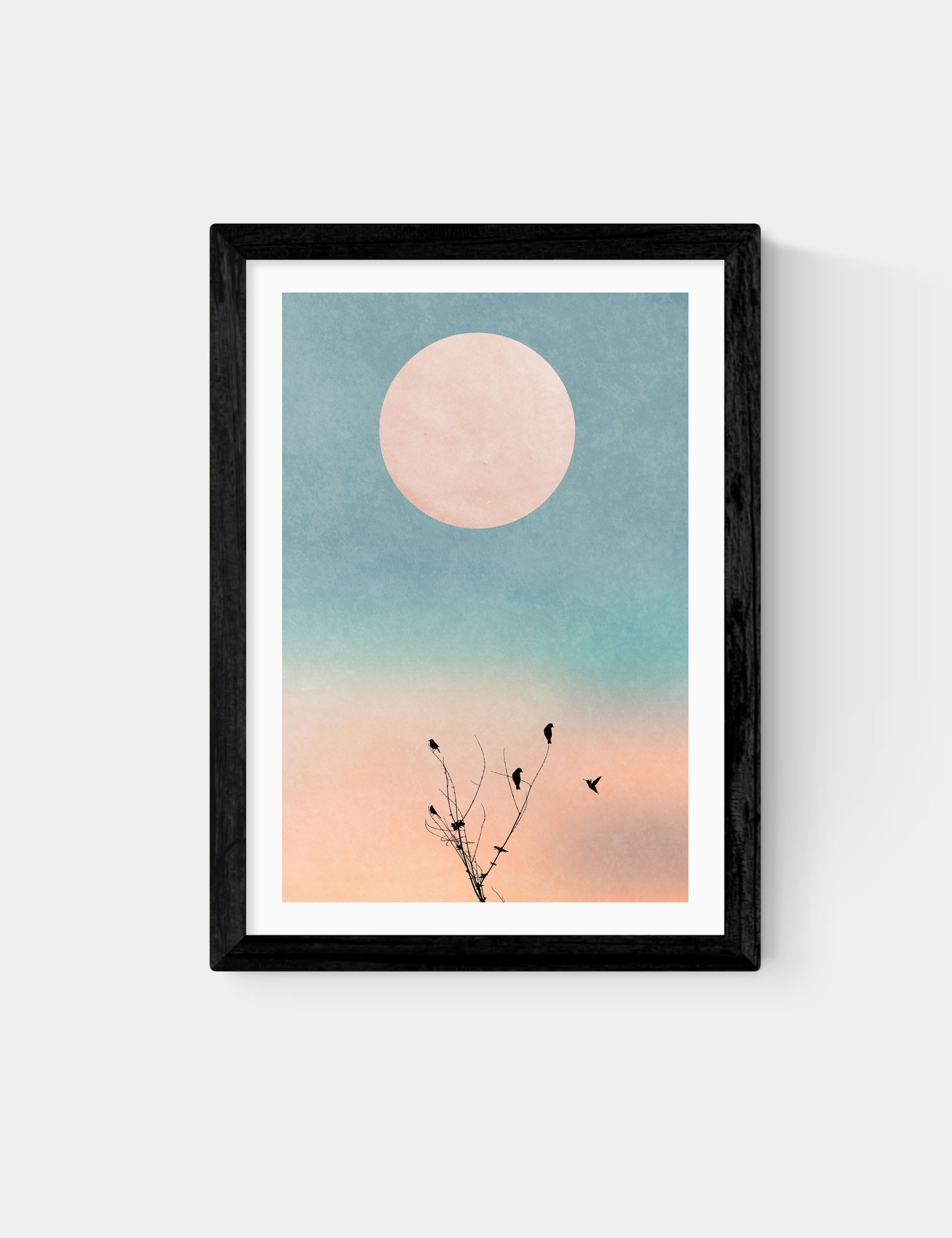 East End Prints framed art print Waking Up Warm, imported from the UK