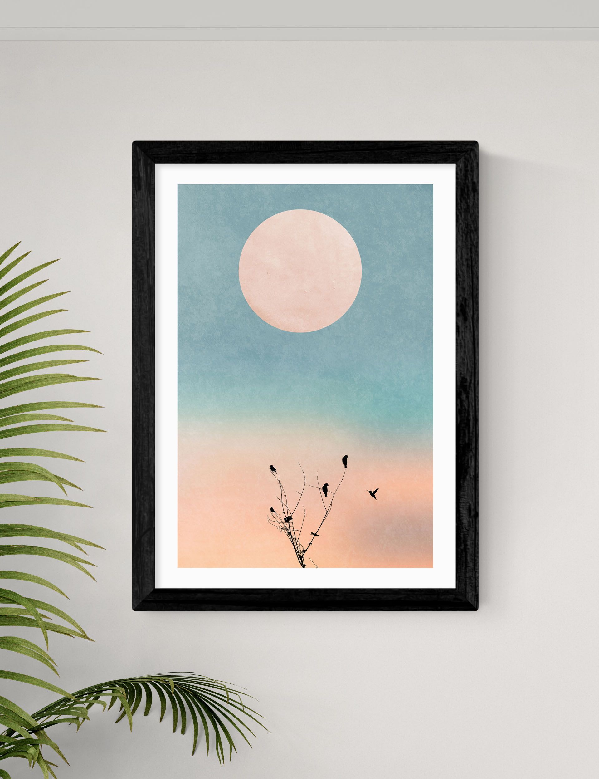 East End Prints framed art print Waking Up Warm, imported from the UK