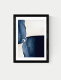 East End Prints framed art watercolour abstract rectangle 45x33cm - British product