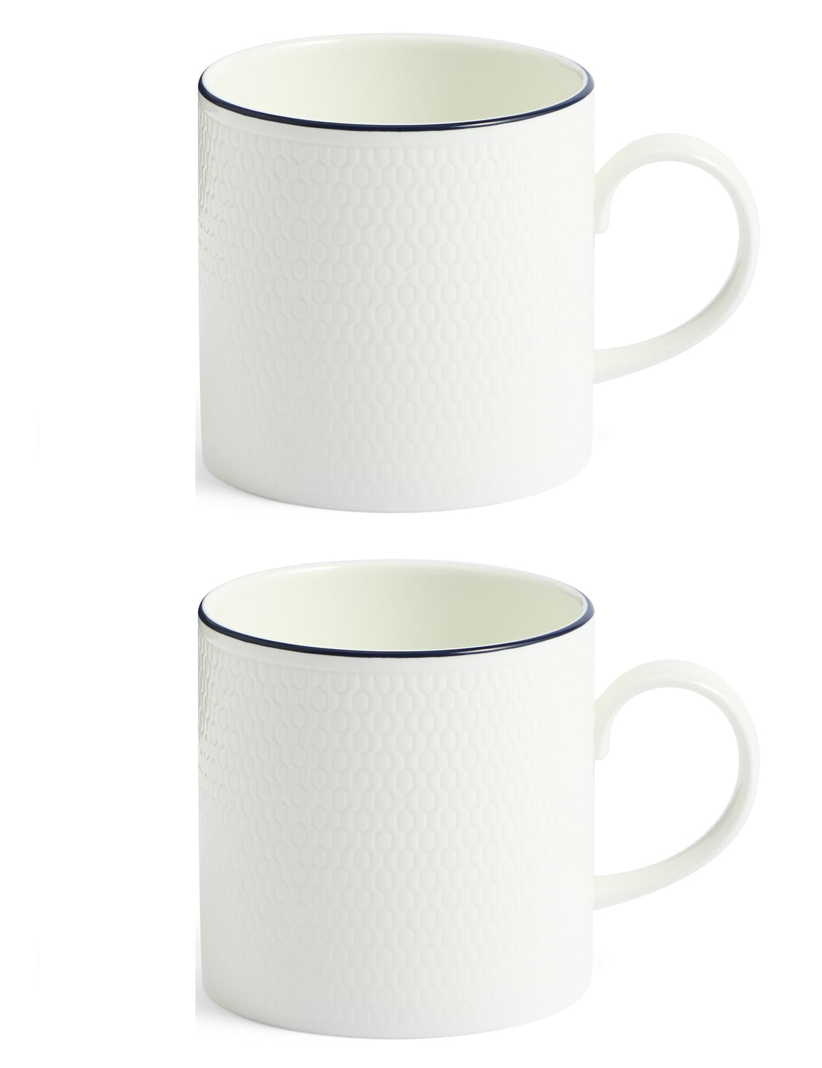 Wedgwood Gio Blue fine bone china mugs 293ml (British brand)