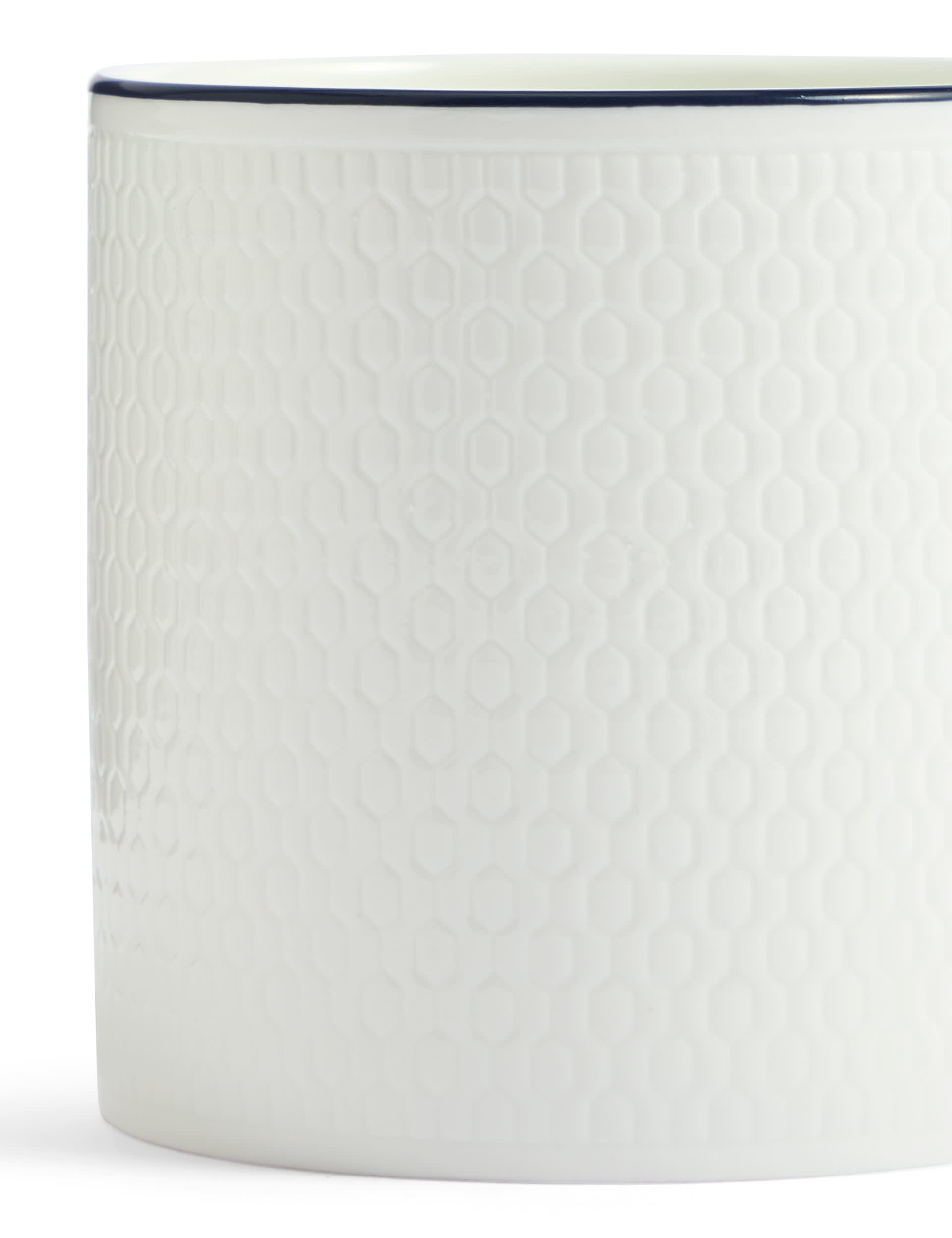 Wedgwood Gio Blue fine bone china mugs 293ml (British brand)