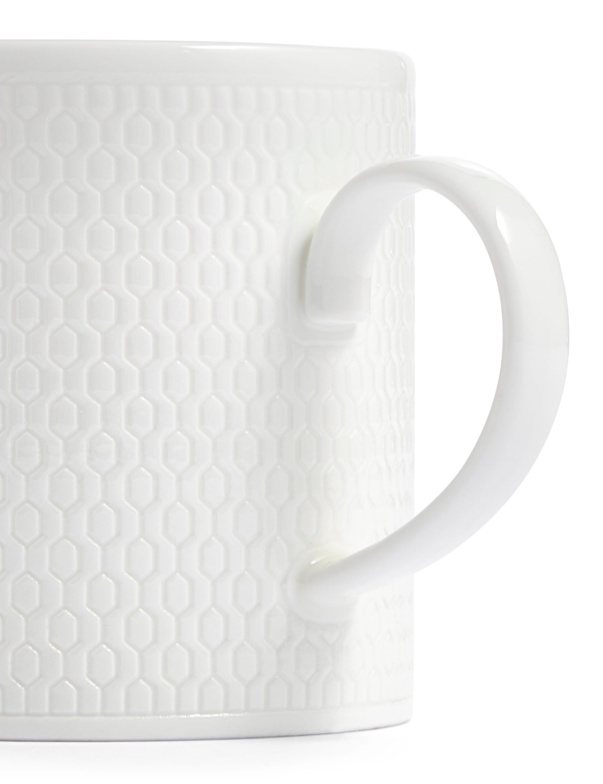 Wedgwood Gio embossed mugs set of 2 (British brand)