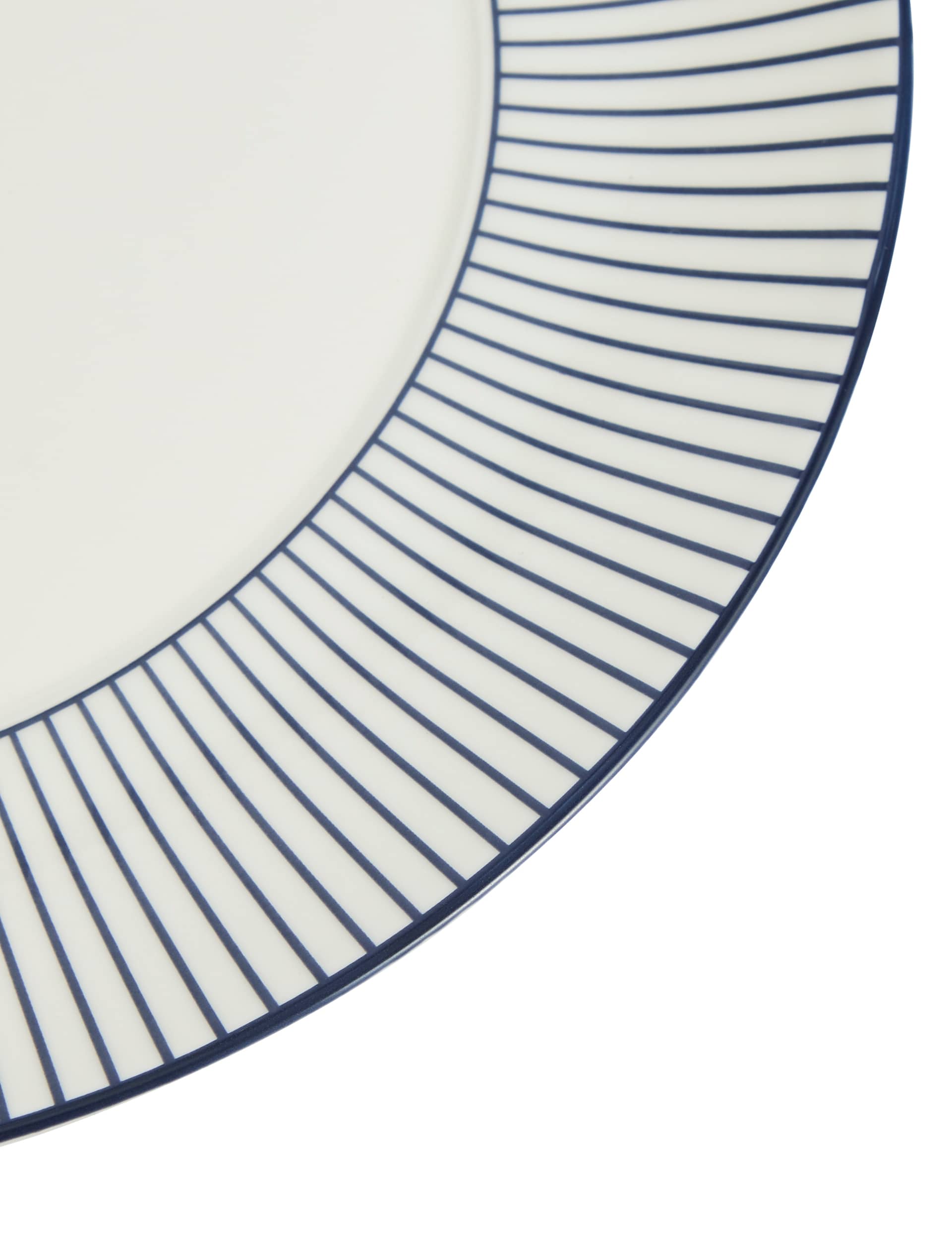 Wedgwood Gio Pinstripe plates set of 2 23.8cm, imported from the UK