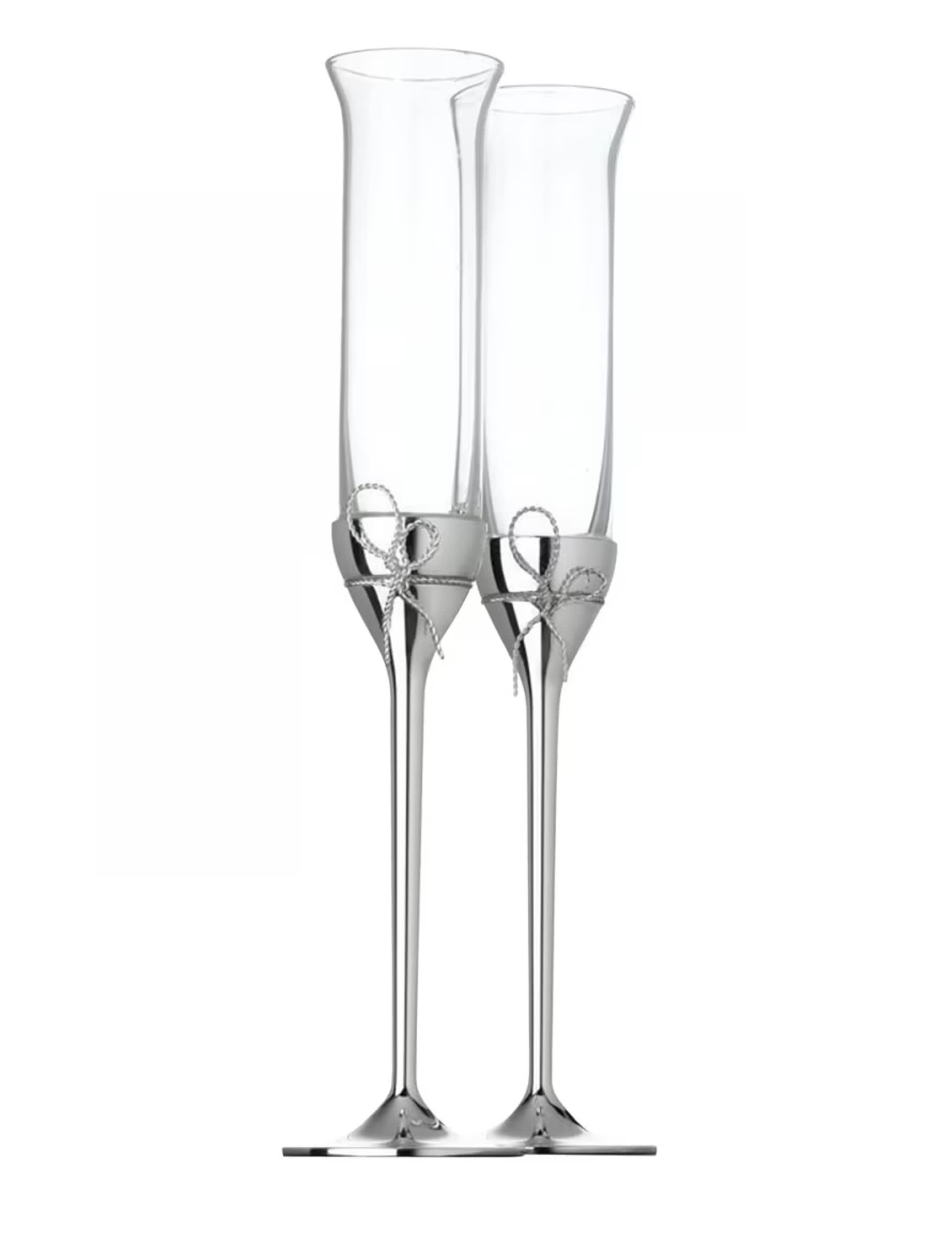 Vera Wang Love Knot crystal flutes set of 2 - British product