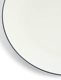 Wedgwood Gio dinner plates fine china blue rim, imported from the UK