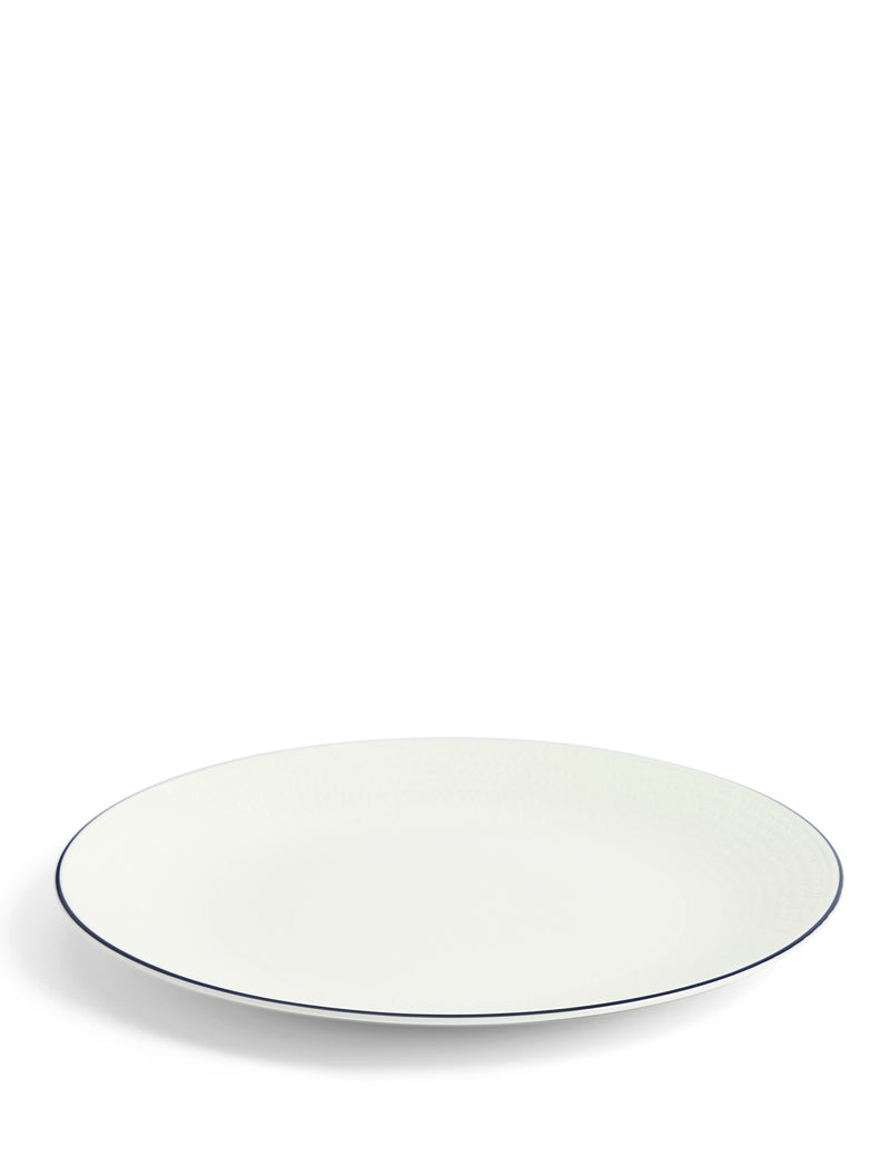Wedgwood Gio dinner plates fine china blue rim, imported from the UK