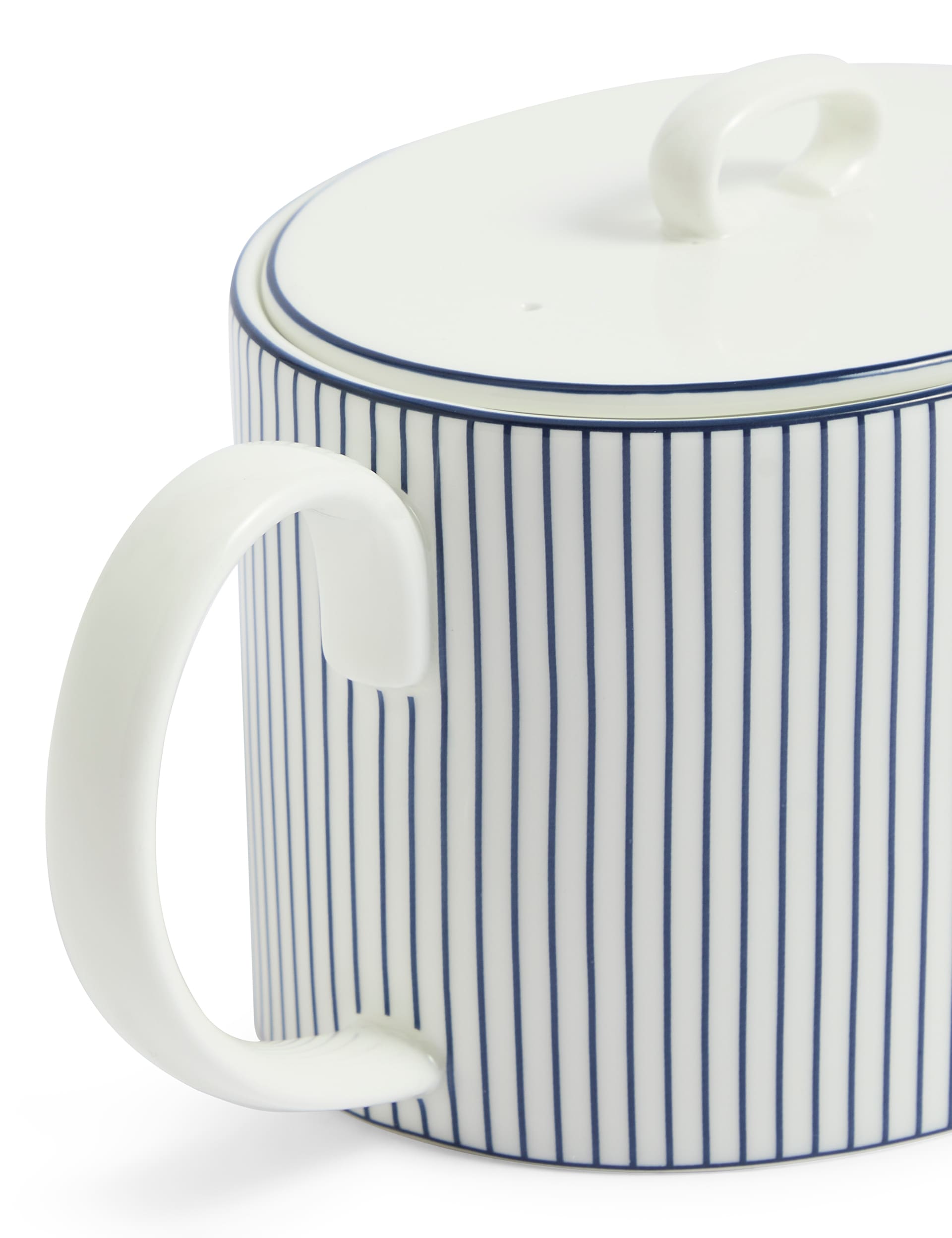 Wedgwood striped teapot 32oz fine bone china (British brand)