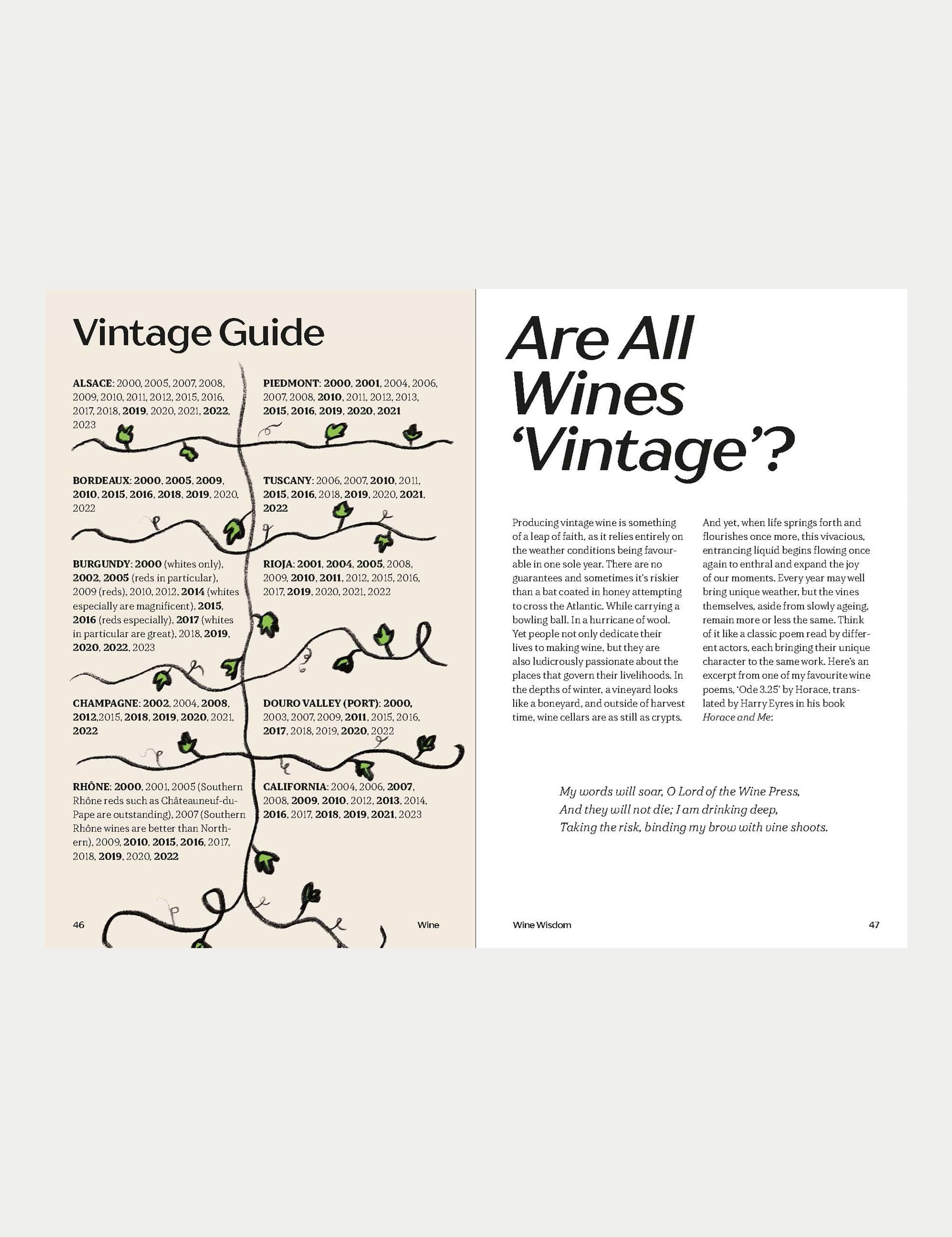Wine guide book by Olly Smith, imported from the UK