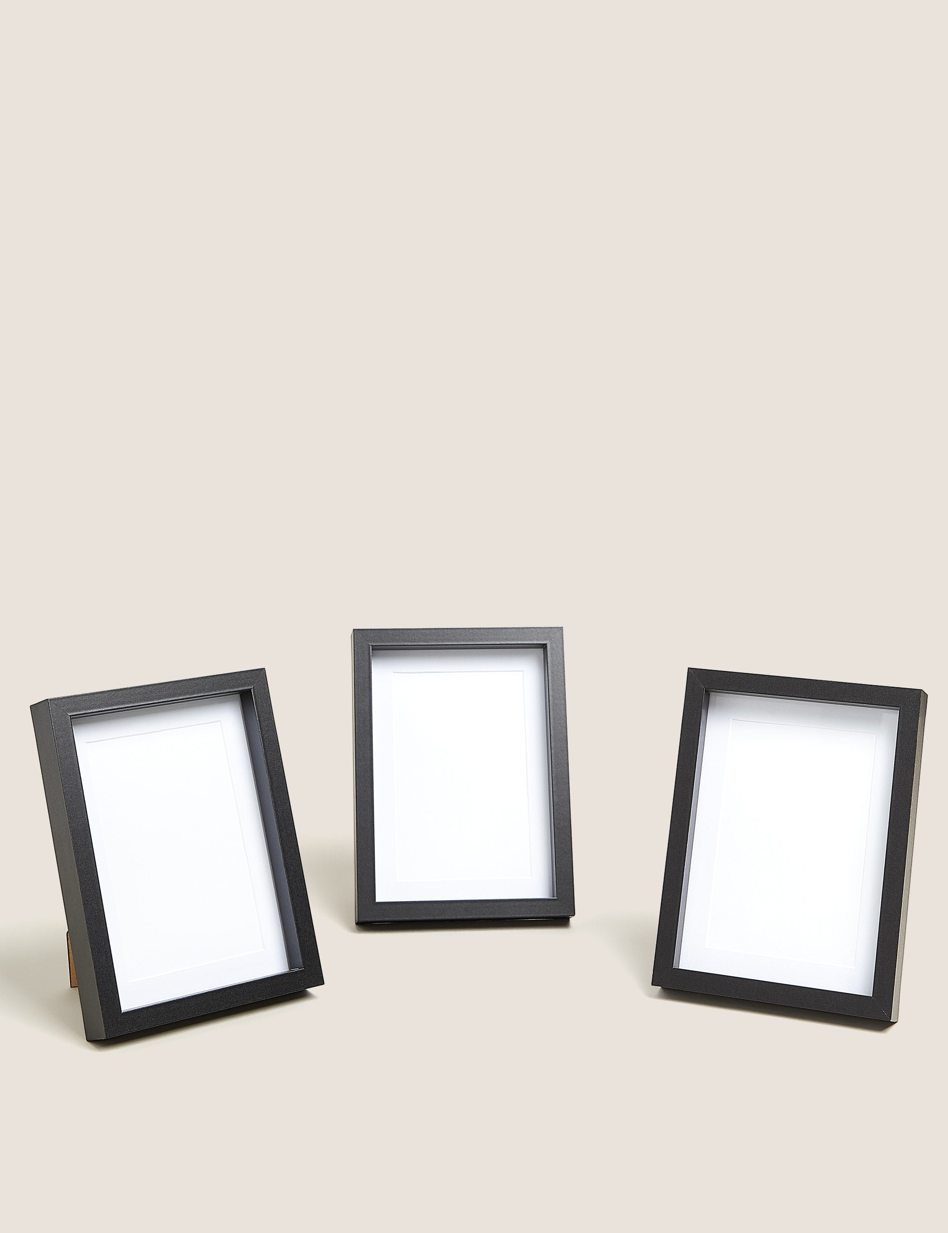 Wood effect photo frames set of 3 5x7 inch (British brand)