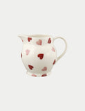 Emma Bridgewater pink hearts milk jug half-pint - British product
