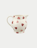 Emma Bridgewater pink hearts milk jug half-pint - British product