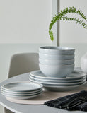 Denby dove grey dinner set 12 piece stoneware (British brand)