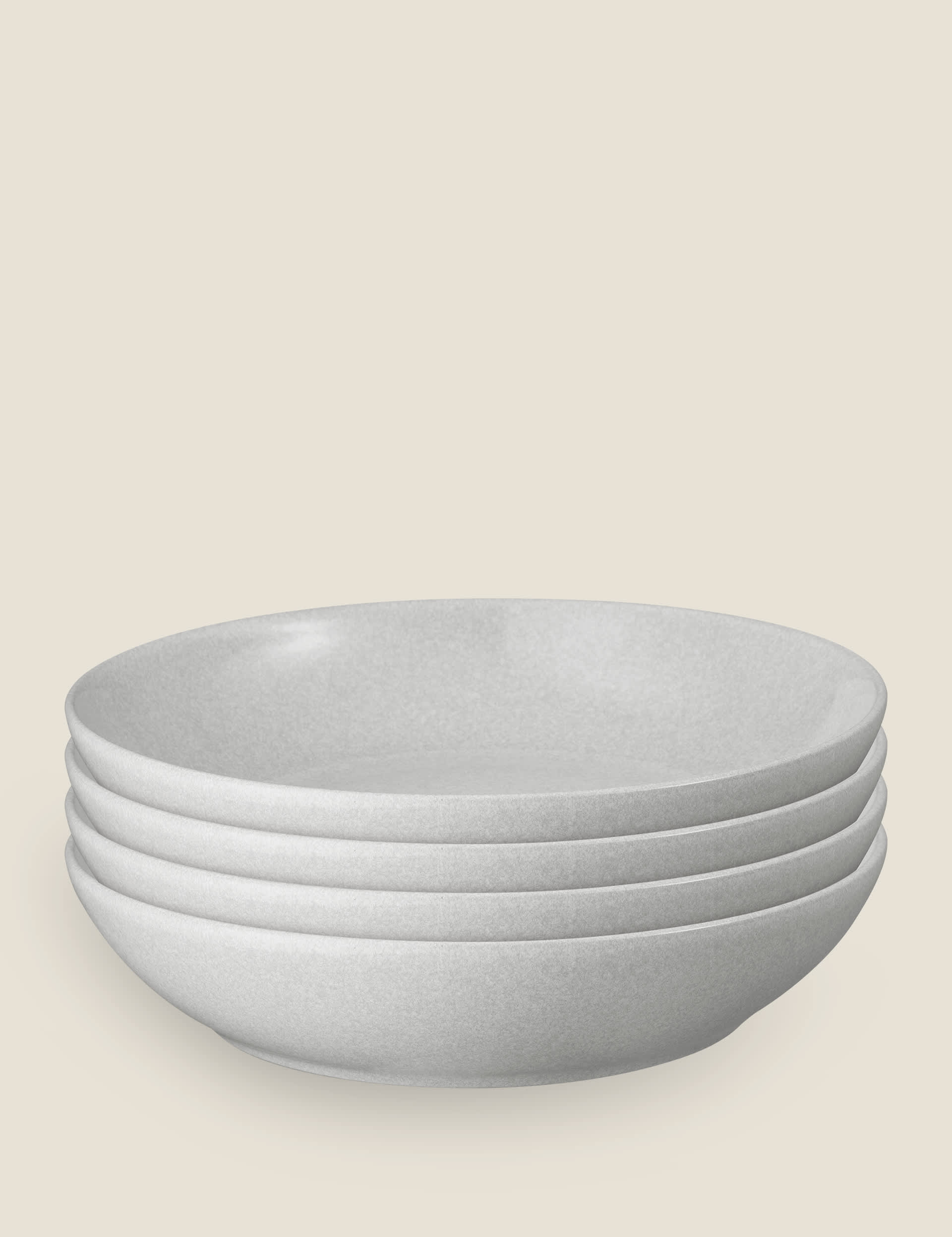 Denby set of 4 dove grey pasta bowls (British brand)