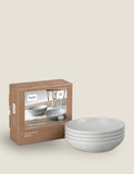 Denby set of 4 dove grey pasta bowls (British brand)
