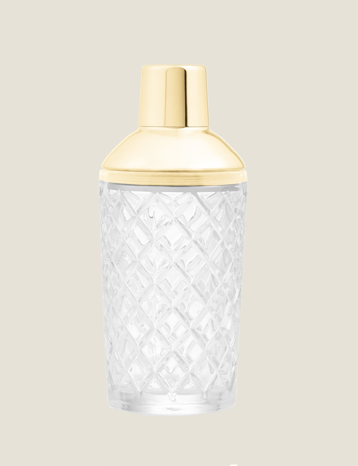 Glass cocktail shaker with built-in sieve 675g - British product