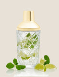 Glass cocktail shaker with built-in sieve 675g - British product