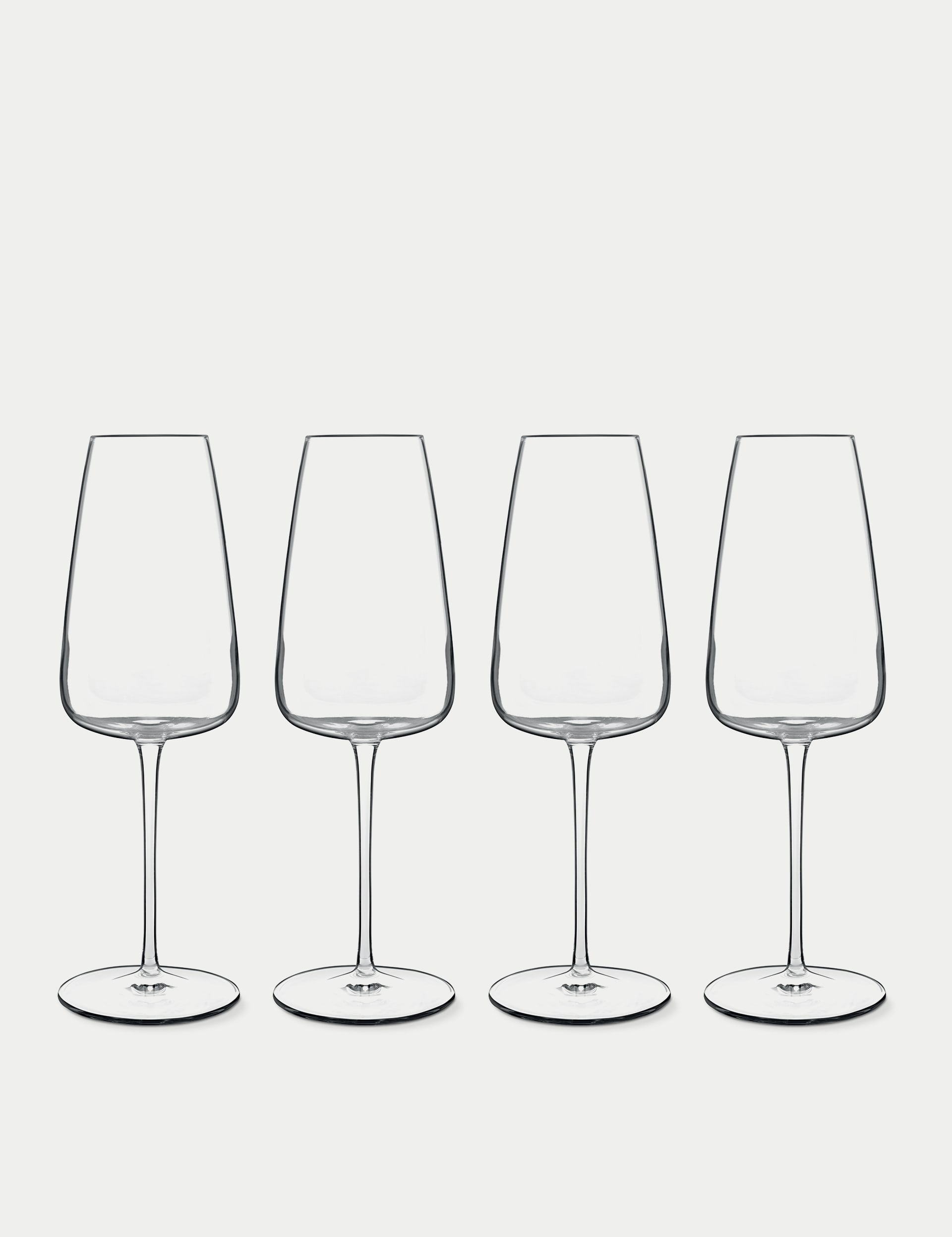 Luigi Bormioli Talismano prosecco glasses set of four 40cl (British brand)