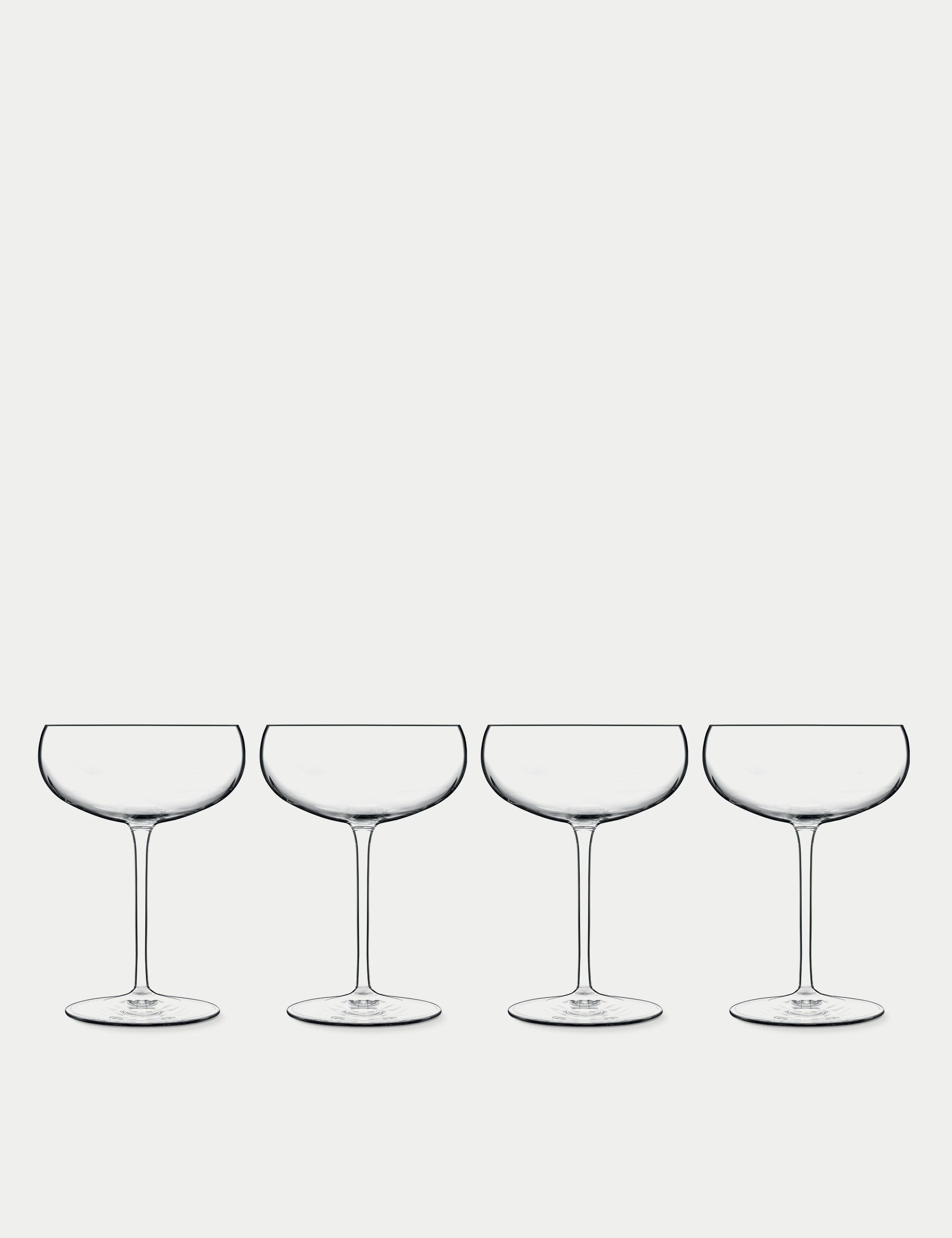 Luigi Bormioli Talismano martini glasses set of 4 30cl (British brand)