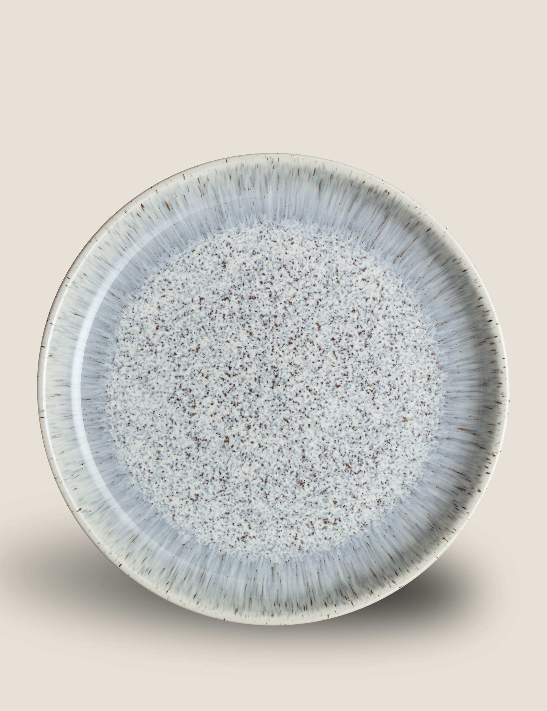 Denby Halo Speckle dinner plates set of 4 (British brand)
